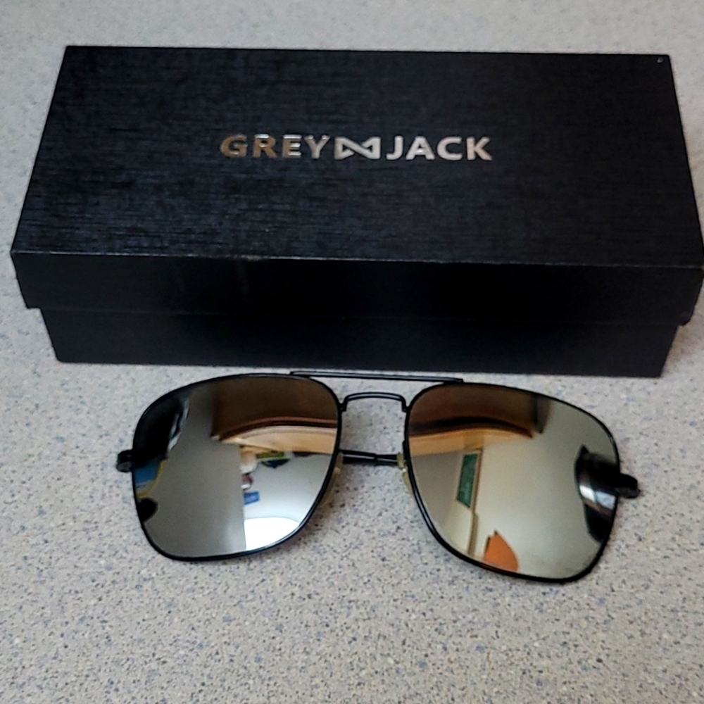 Grey Jack Aviator Reflective Glasses